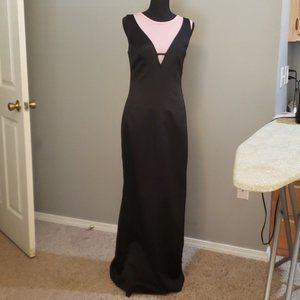 ABS Evening by Allen Schwartz Size 10, Black (pink for contrast only)